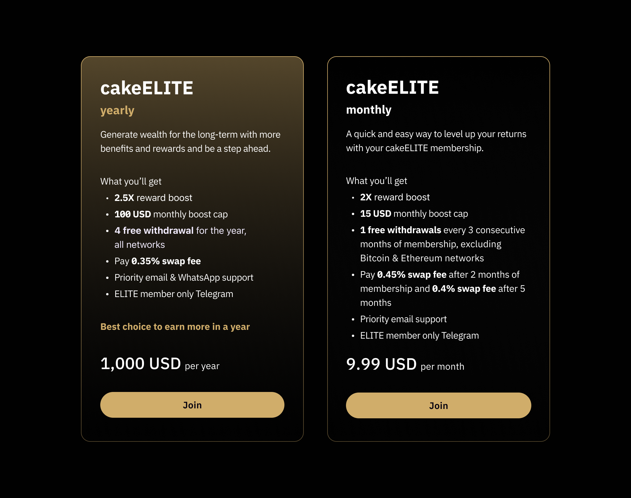 Take Your Crypto Journey to the Next Level. Join cakeELITE.